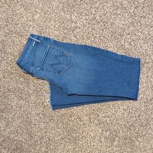 MOTHER High Rise Blue Denim Jeans